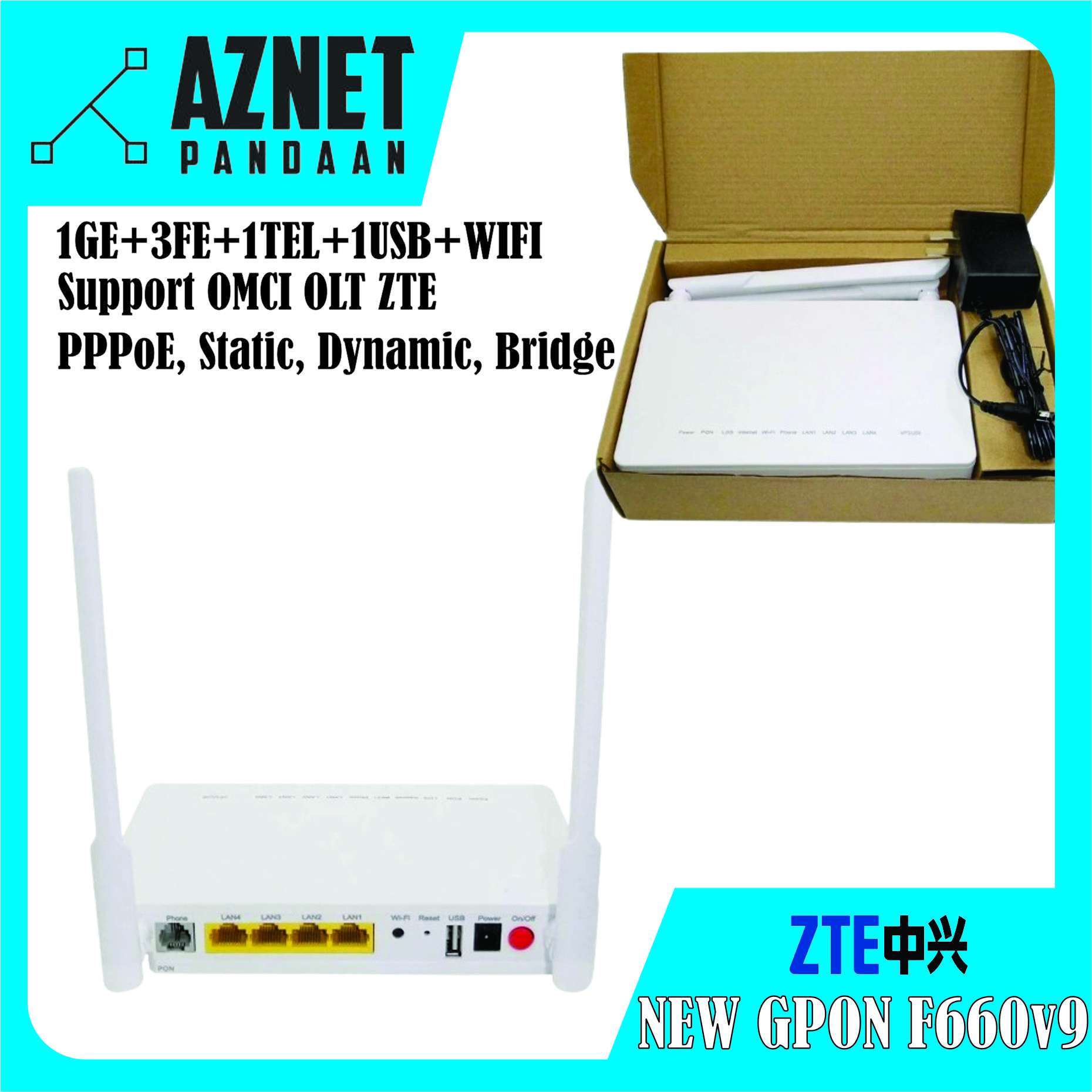 GPON F660V9 NEW FULLSET